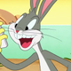 Bugs Bunny watching something on a new streaming service, probably.